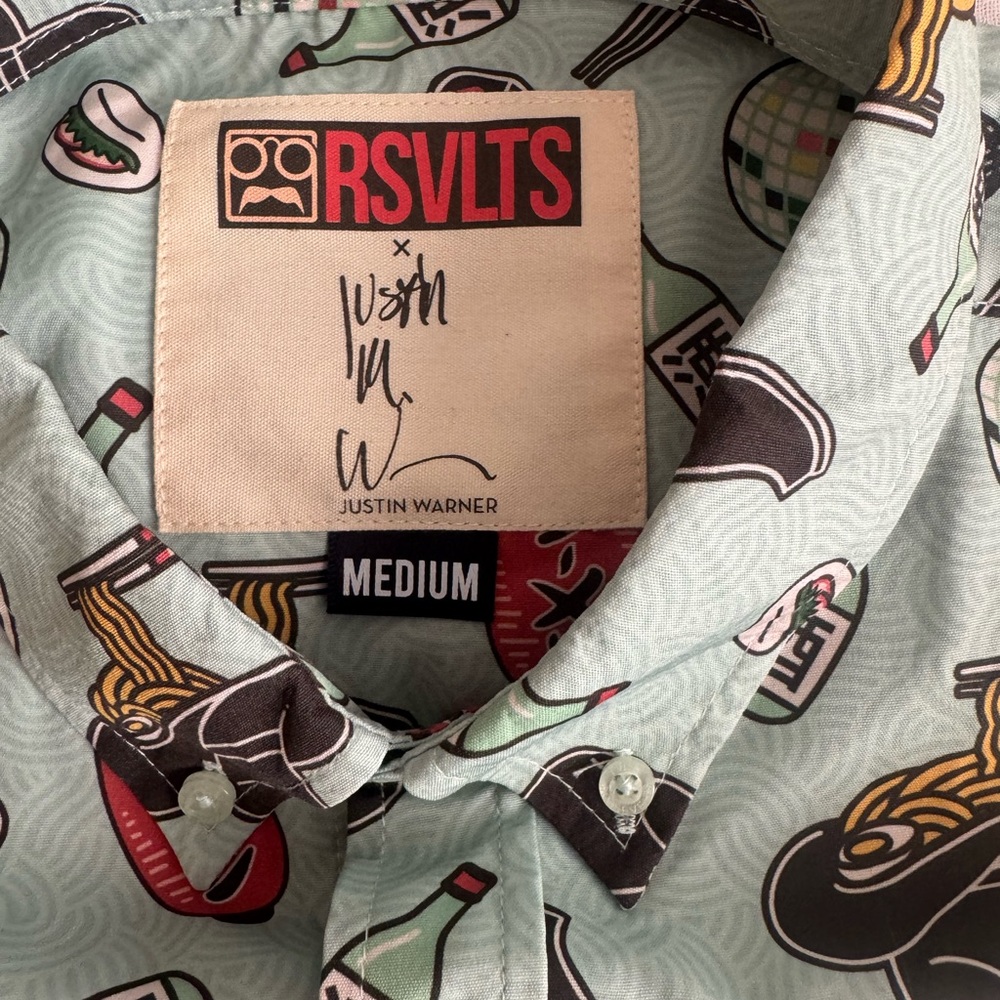 RSVLTS Men's Mint Green Graphic Shirt - Picture 3 of 4